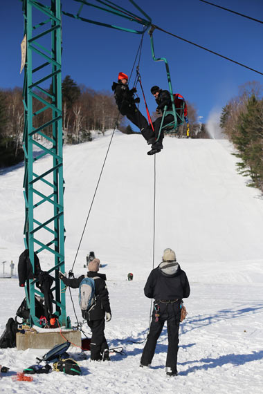  Mad River Glenn Ski Patrol-Single Chair evac training